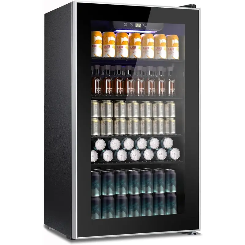 Frigider premium pentru băuturi 91 L cu ușă panoramică din sticlă, imaginea 1
