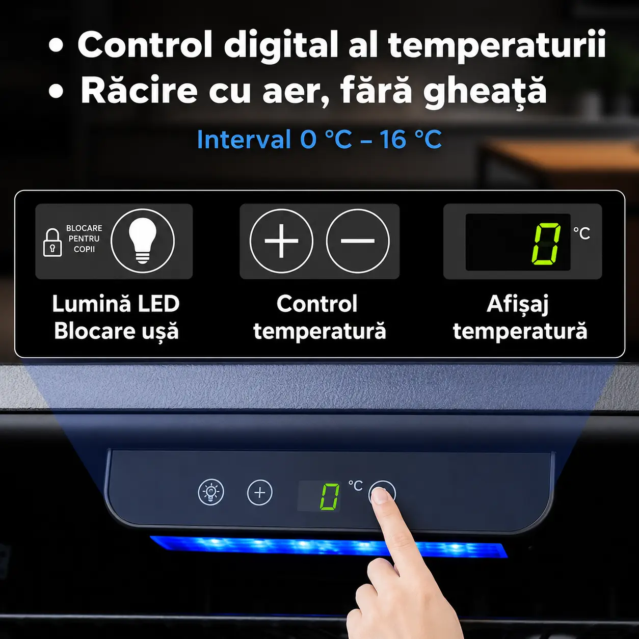 Frigider premium pentru băuturi 91 L cu rafturi reglabile, imaginea 4